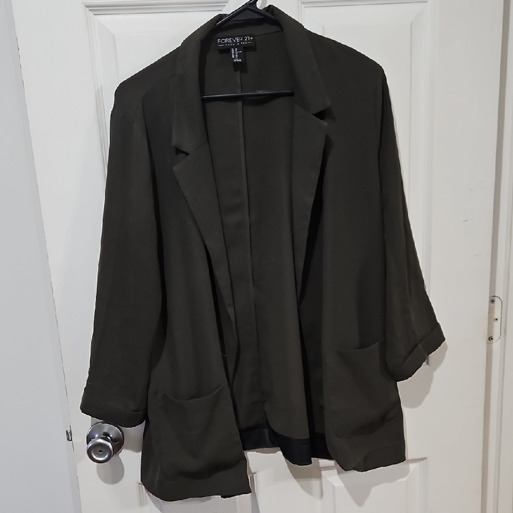 Bundle Sale | Forever 21‎ Women's Olive Green Blazer Size 1X